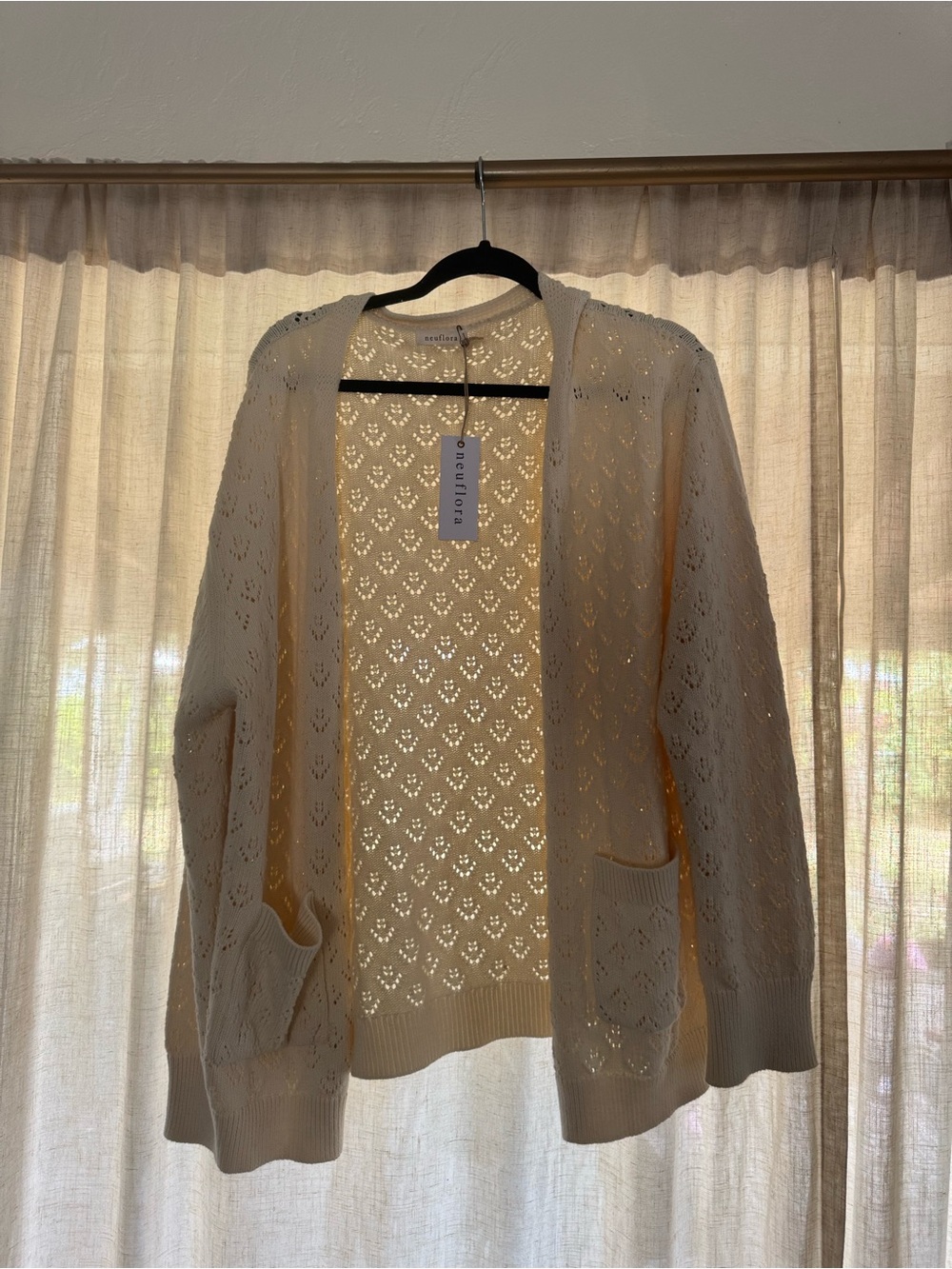 Neuflora Cassis Cardigan - Cream NWT
